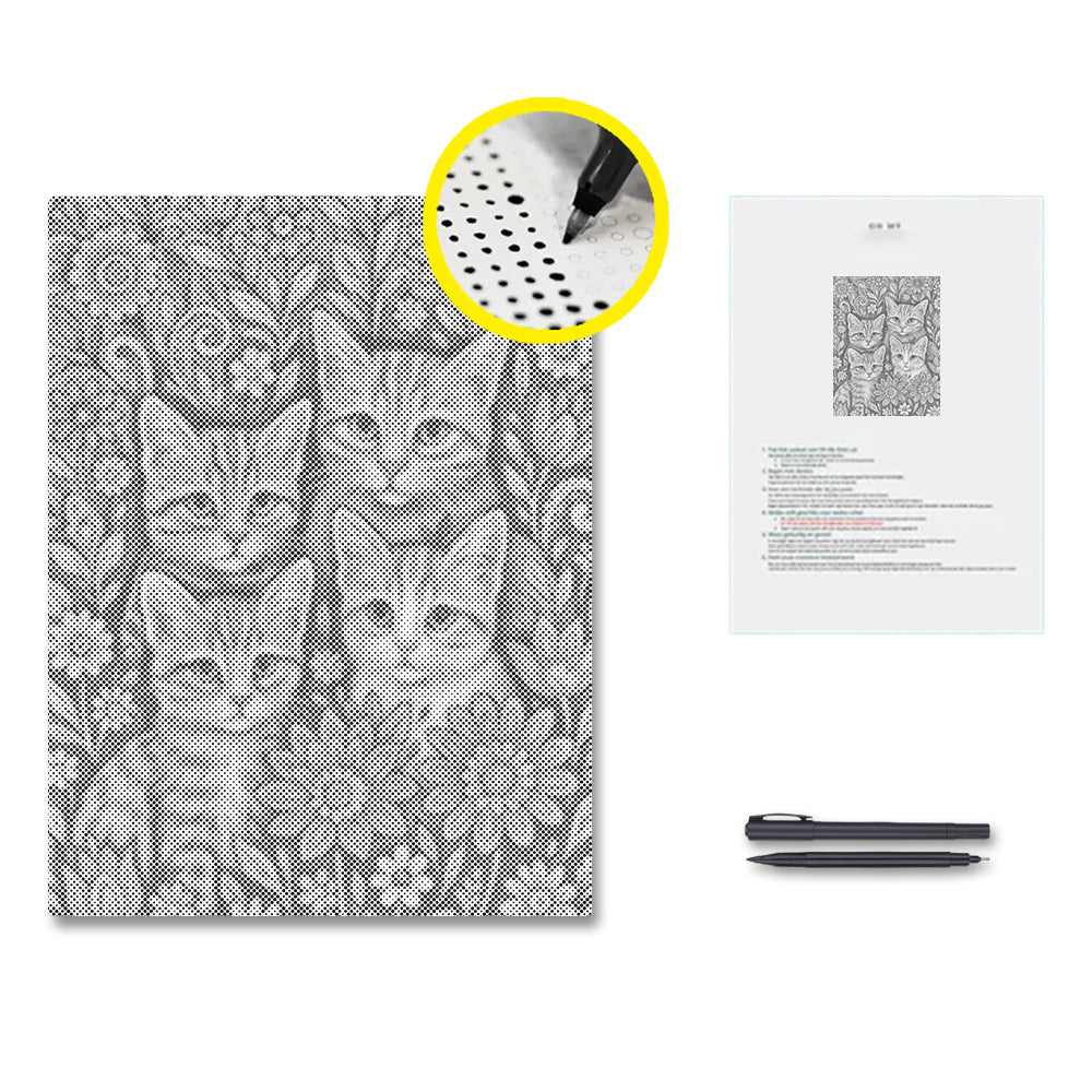 Bohemianische Katzen – Punktmalerei