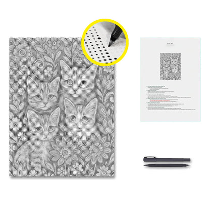 Bohemianische Katzen – Punktmalerei