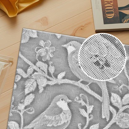 Böhmischer Vogel mit Goldrand – Punktmalerei