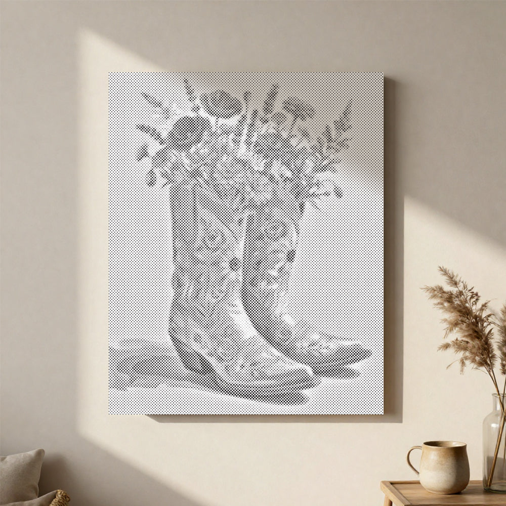 Boots and Blooms – Punktmalerei