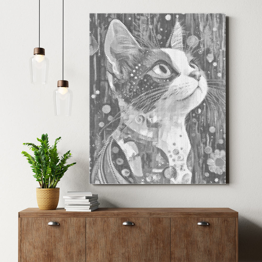 Calico-Katze – Punktmalerei