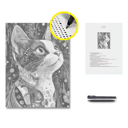 Calico-Katze – Punktmalerei