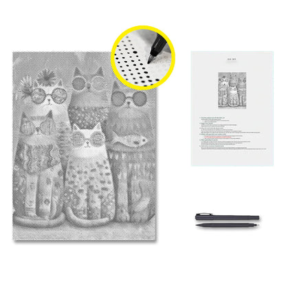 Cool Cat Crew – Punktmalerei