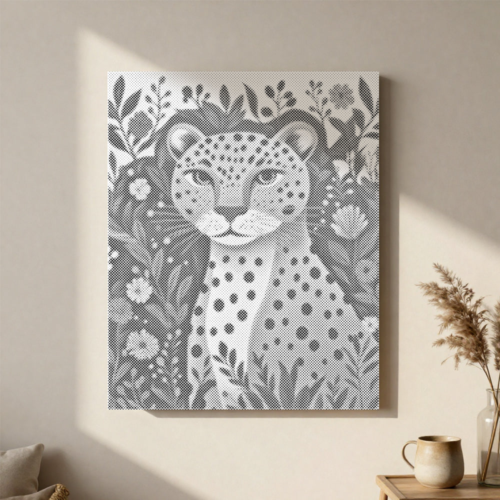 Dschungelleopard – Punktmalerei