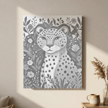 Dschungelleopard – Punktmalerei