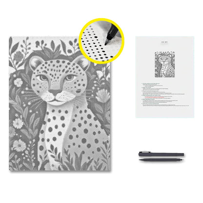 Dschungelleopard – Punktmalerei