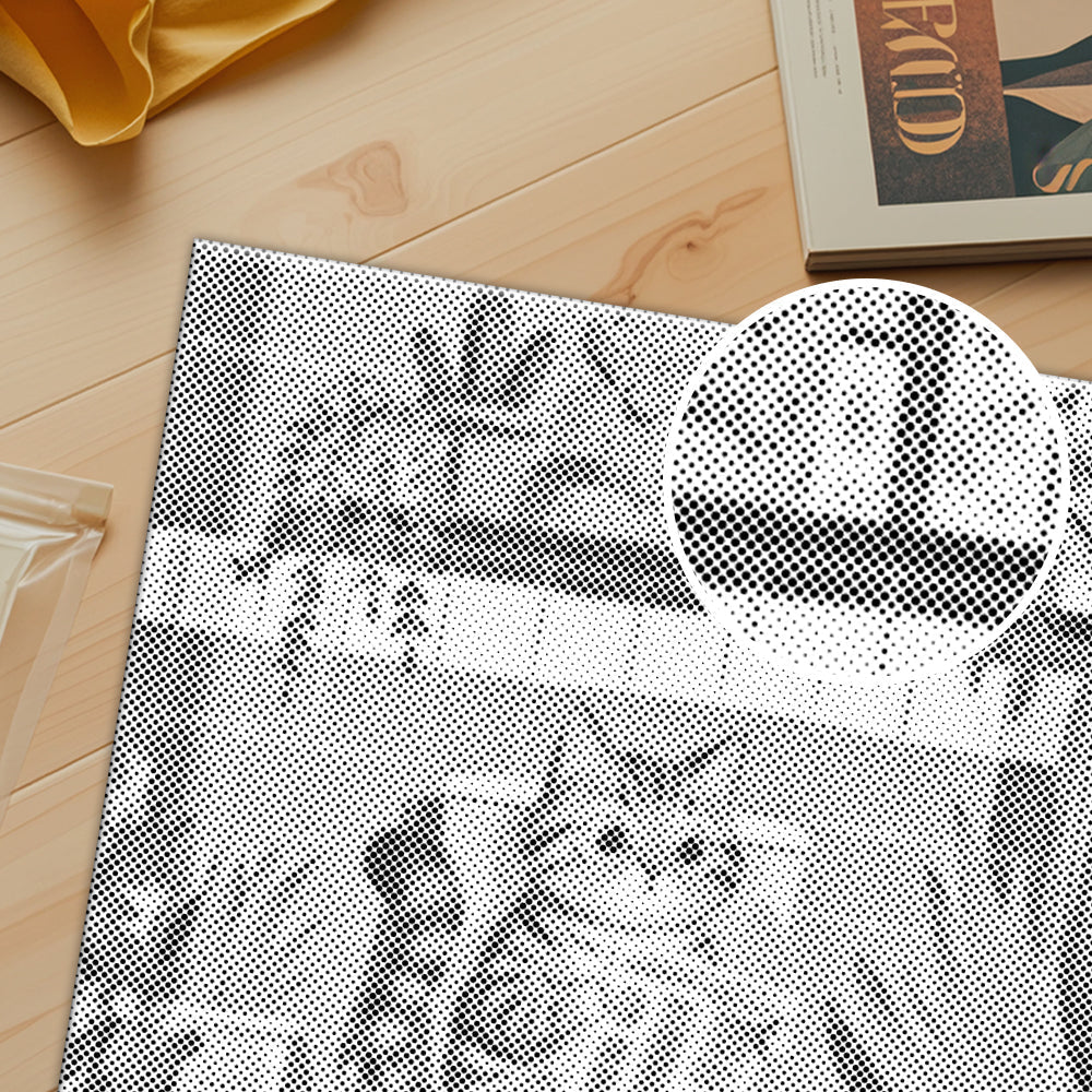 Kitty liest – Punktmalerei