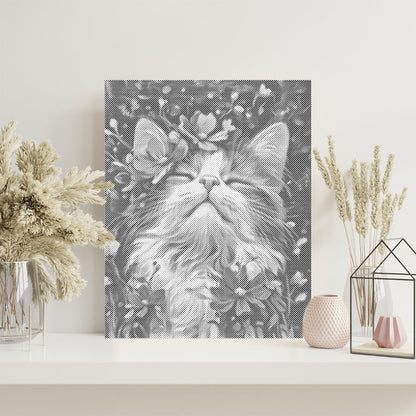 Ragdoll-Katze – Punktmalerei