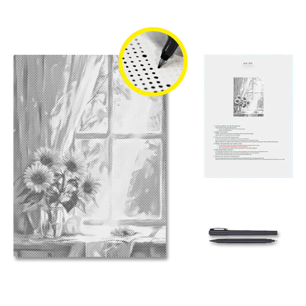 Sonnenblumen – Punktmalerei