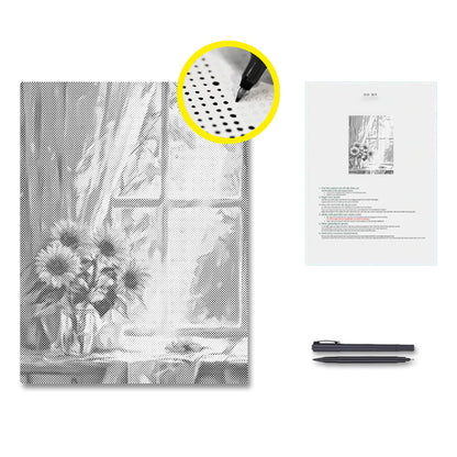 Sonnenblumen – Punktmalerei
