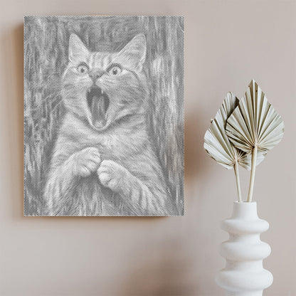 Der Schrei der Katze – Punktmalerei
