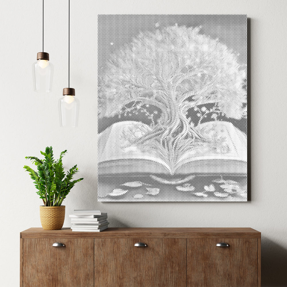 Heiliger Baum im Buch - Punktmalerei Set