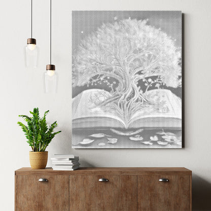 Heiliger Baum im Buch - Punktmalerei Set