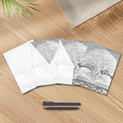 Heiliger Baum im Buch - Punktmalerei Set
