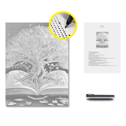 Heiliger Baum im Buch - Punktmalerei Set