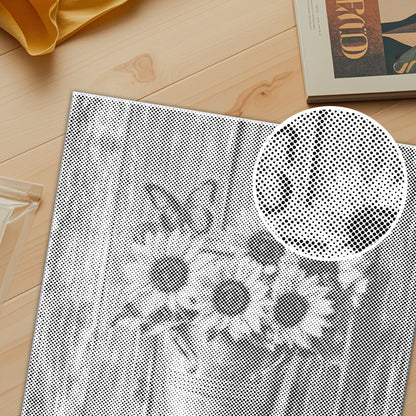 Sonnenblumen auf einem Holzstuhl - Punktmalerei Set