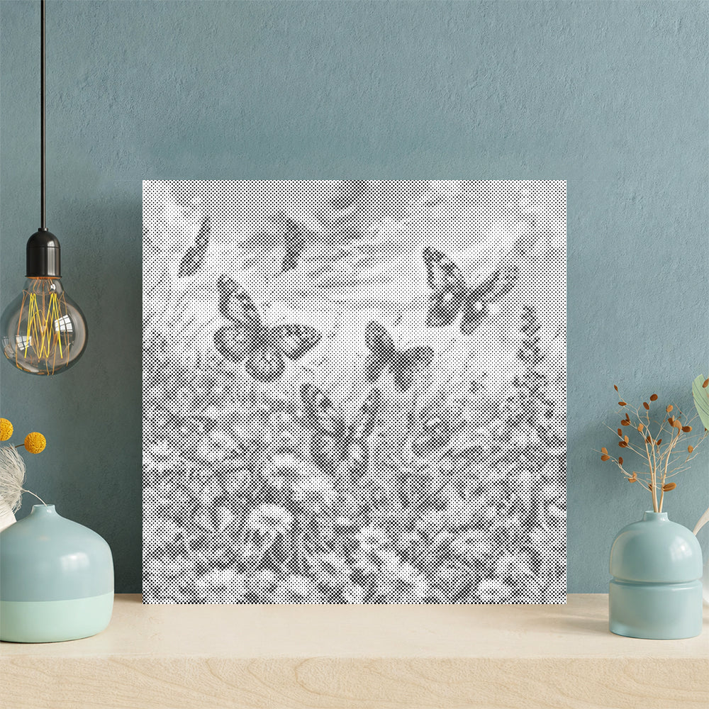 Schmetterling zwischen Blumen - Punktmalerei Set