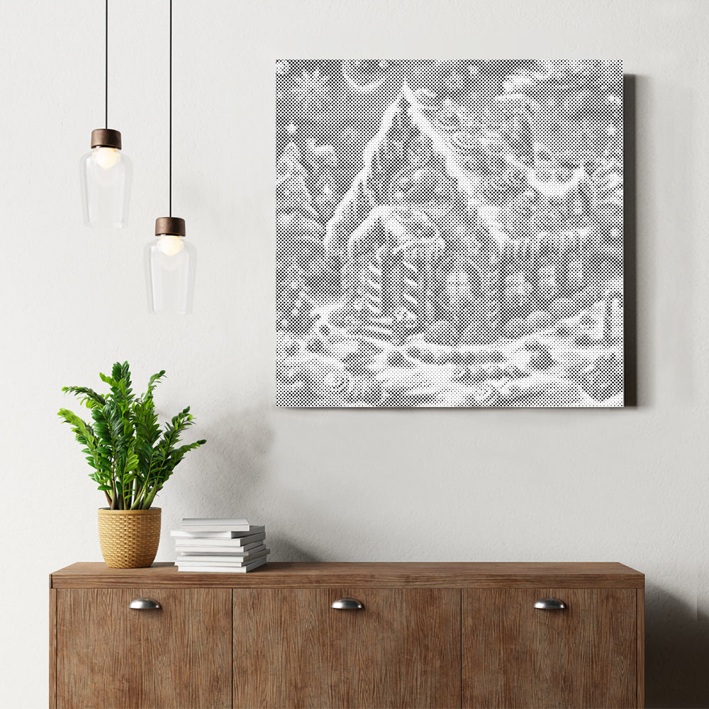 Weihnachtliches Süßigkeitenhaus - Punktmalerei Set