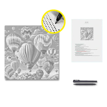 Schwebende Ballons - Punktmalerei Set