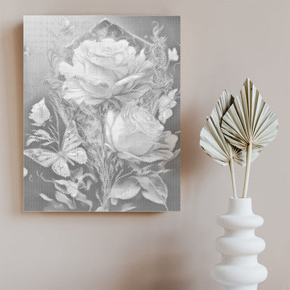 Blumen und Schmetterling - Punktmalerei Set