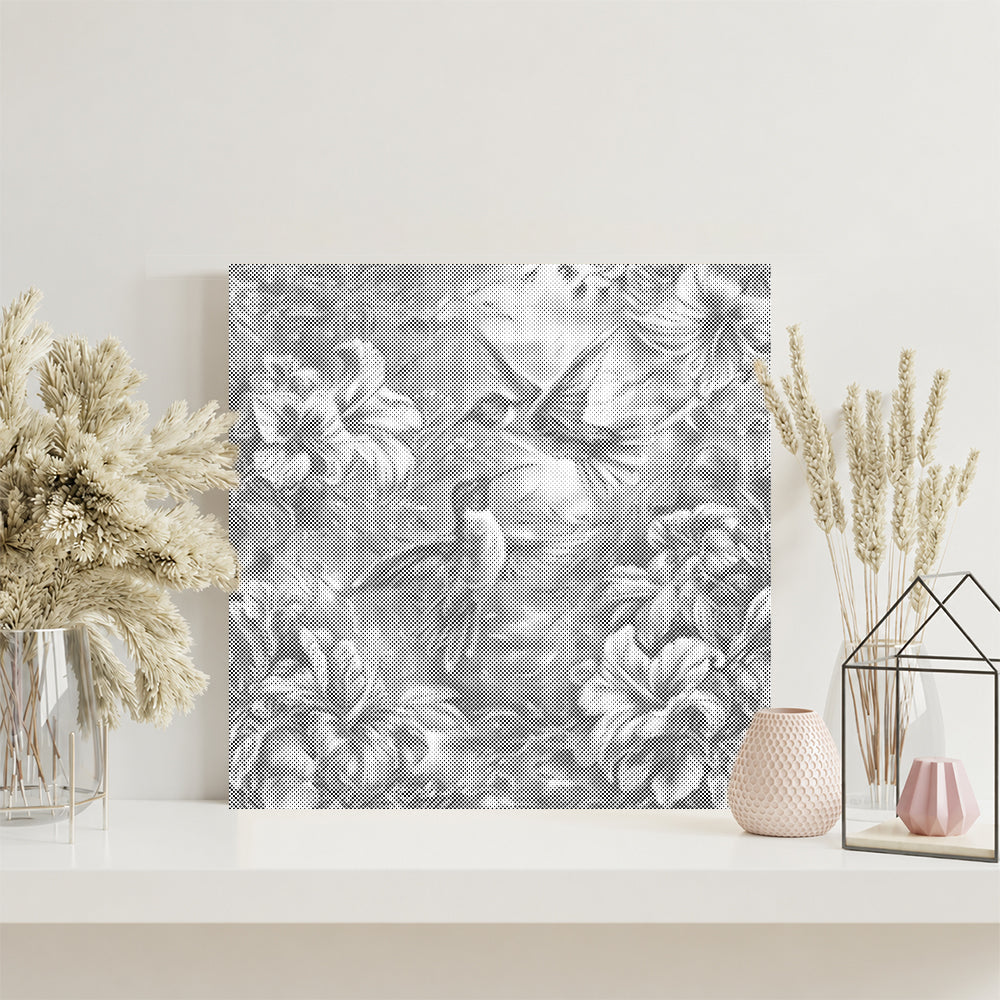 Kolibri auf bunten Blumen - Punktmalerei Set