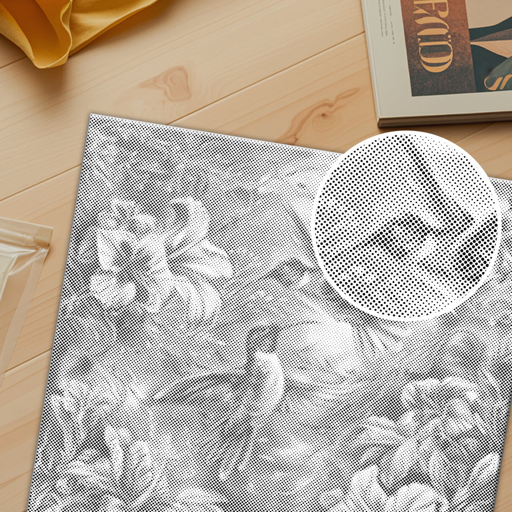 Kolibri auf bunten Blumen - Punktmalerei Set