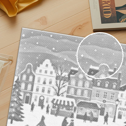 Weihnachtsmarktdorf - Punktmalerei Set
