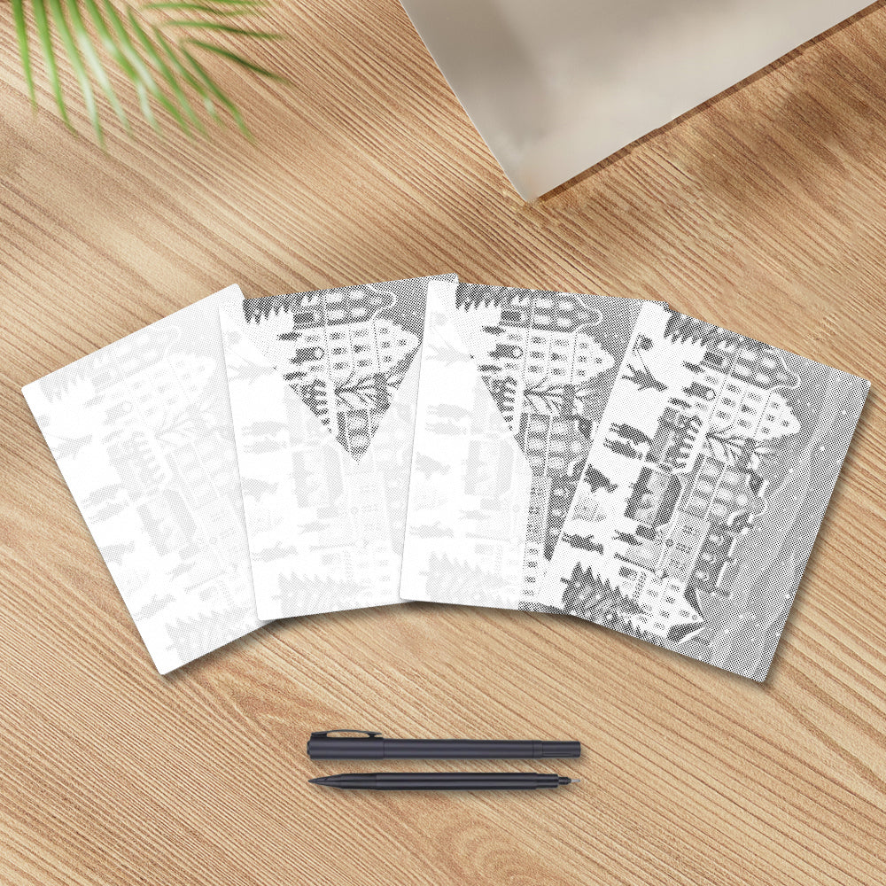 Weihnachtsmarktdorf - Punktmalerei Set