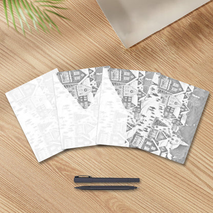 Weihnachtsdorfgeschichte - Punktmalerei Set