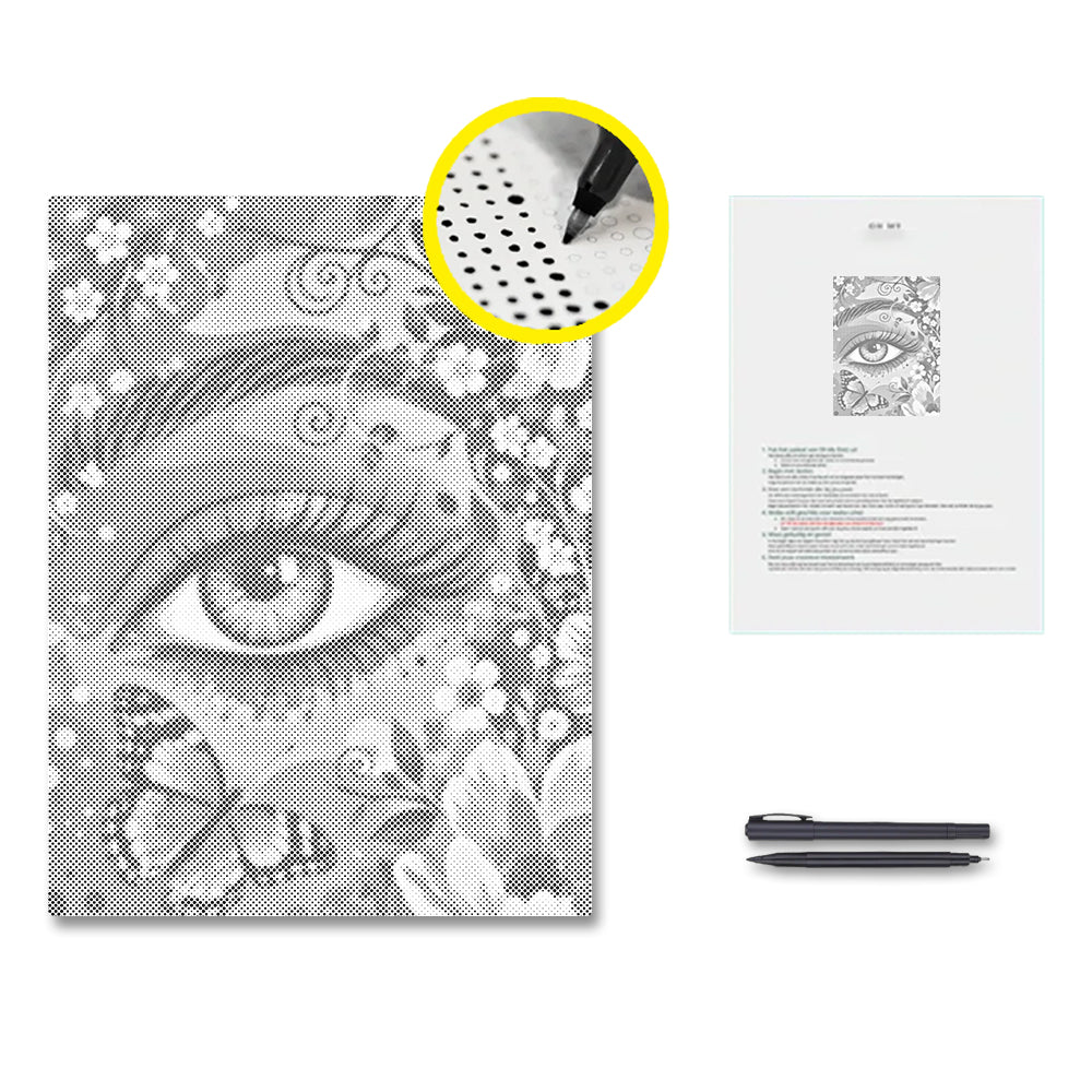 Auge des Gartens - Punktmalerei Set