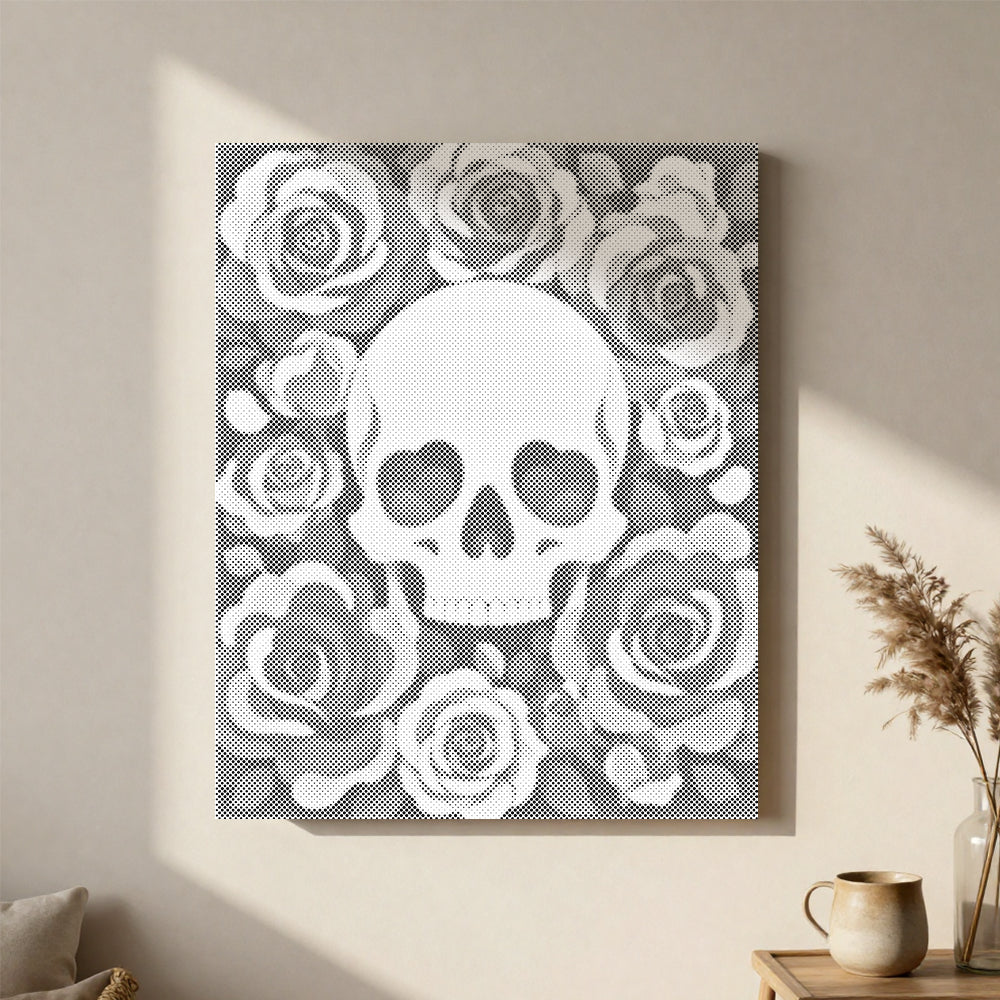 Blumenschädel - Punktmalerei Set