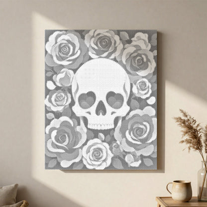 Blumenschädel - Punktmalerei Set
