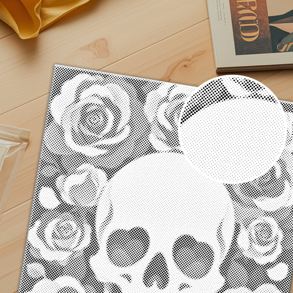 Blumenschädel - Punktmalerei Set
