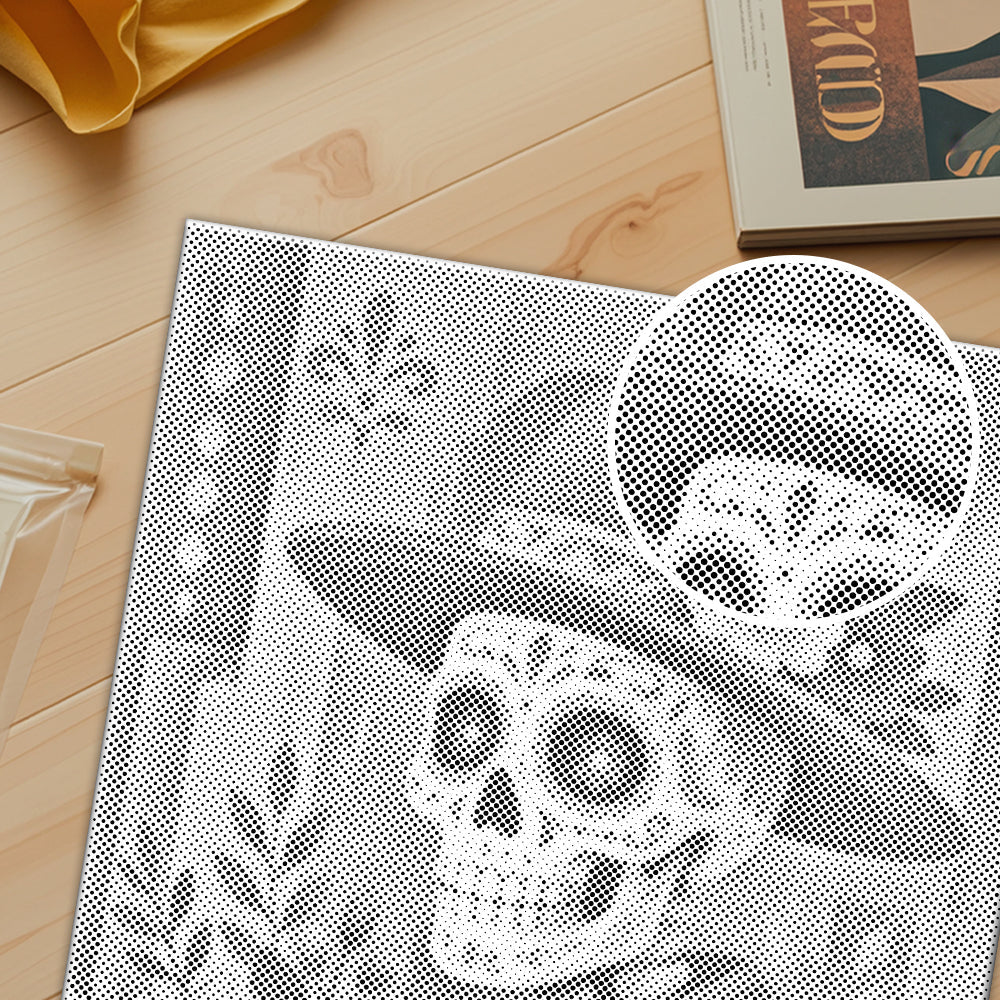 Blumen-Sugar-Skull-Festmahl - Punktmalerei Set