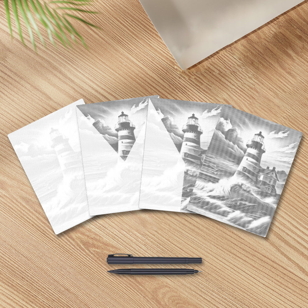 Vollrund – Leuchtturm - Punktmalerei Set