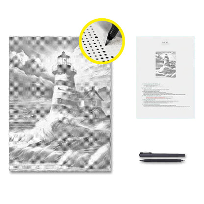 Vollrund – Leuchtturm - Punktmalerei Set