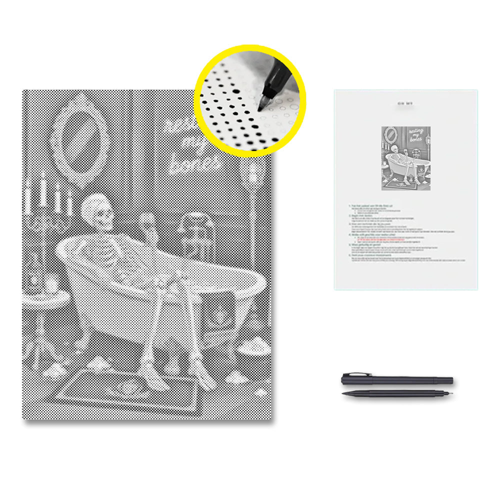 Skelett-Entspannung - Punktmalerei Set