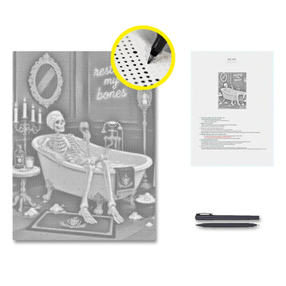 Skelett-Entspannung - Punktmalerei Set