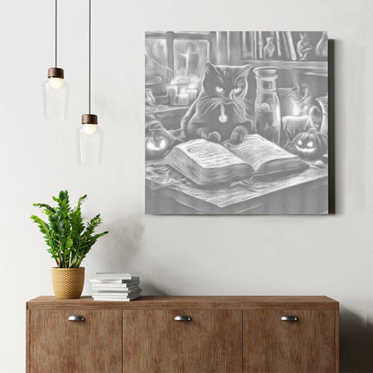 Katze sitzt daneben - Punktmalerei Set