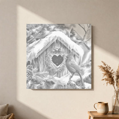 Bezaubernde Winterlandschaft - Punktmalerei Set