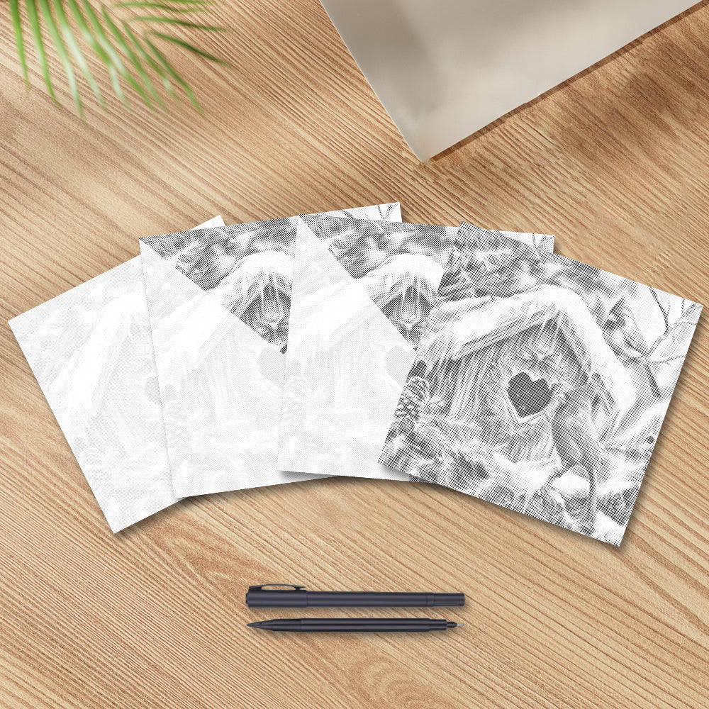 Bezaubernde Winterlandschaft - Punktmalerei Set