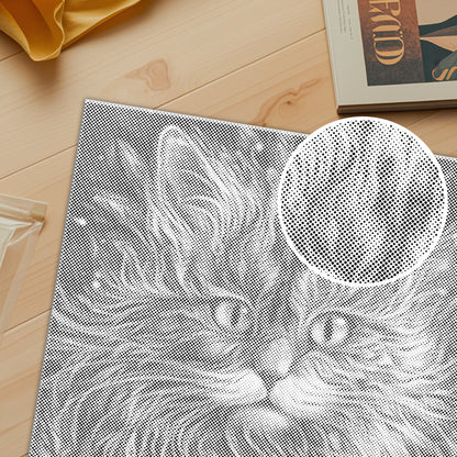 Bunte Katze - Punktmalerei Set