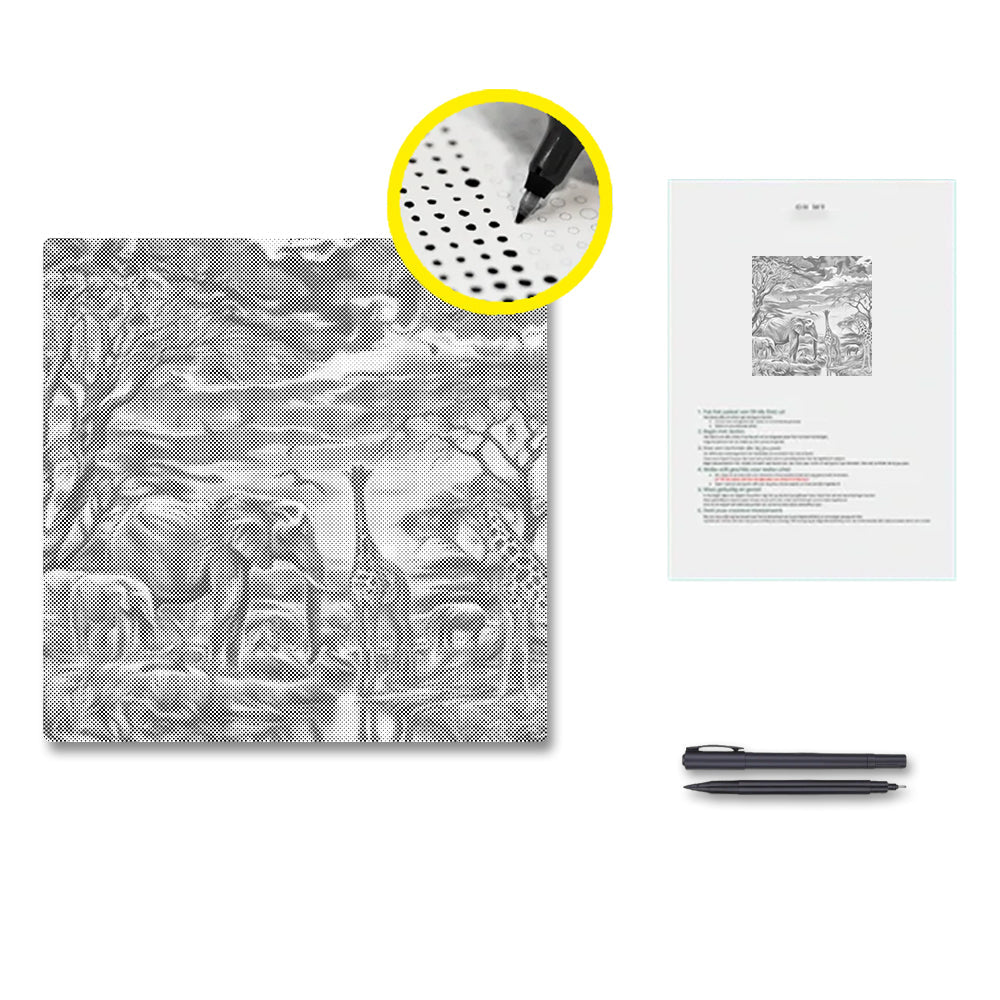 Fauna in der Dämmerung - Punktmalerei Set