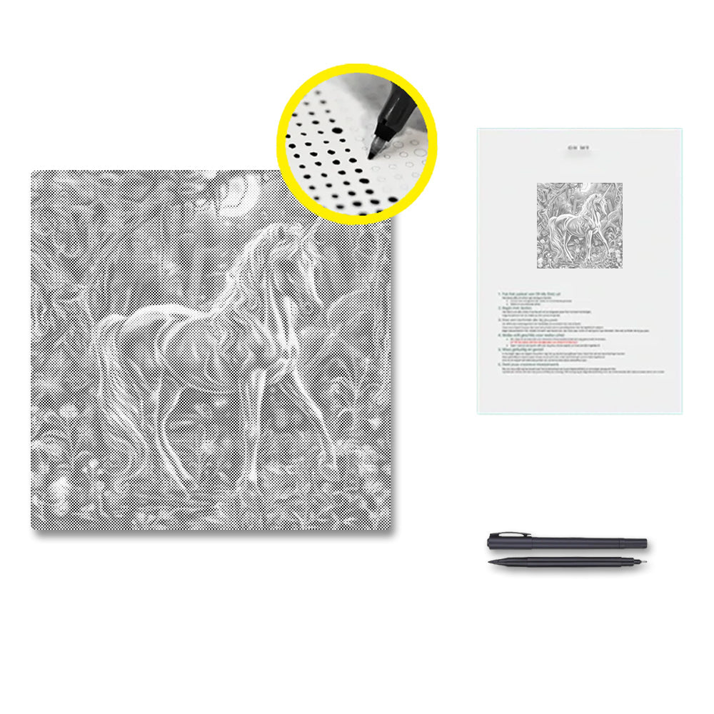 Magisches Einhorn - Punktmalerei Set