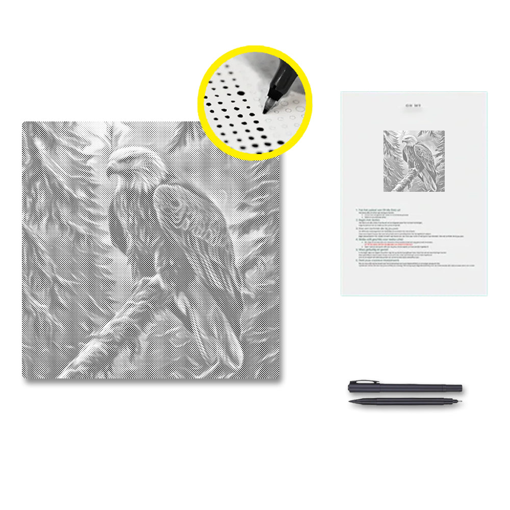 Majestätischer Weißkopfseeadler - Punktmalerei Set