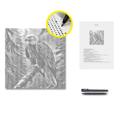 Majestätischer Weißkopfseeadler - Punktmalerei Set