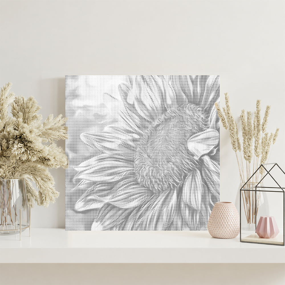 Offene Sonnenblume - Punktmalerei Set