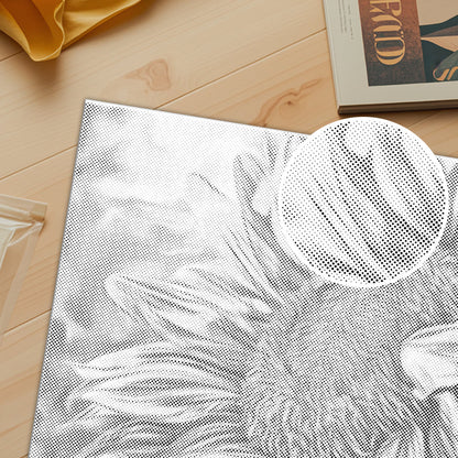 Offene Sonnenblume - Punktmalerei Set