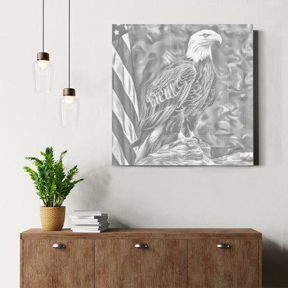 Patriotischer Adler - Punktmalerei Set