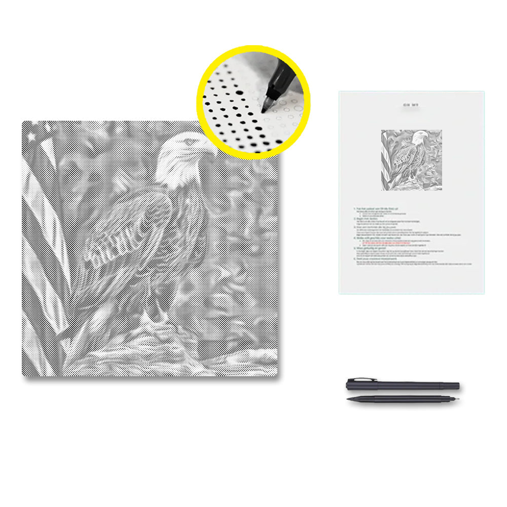 Patriotischer Adler - Punktmalerei Set